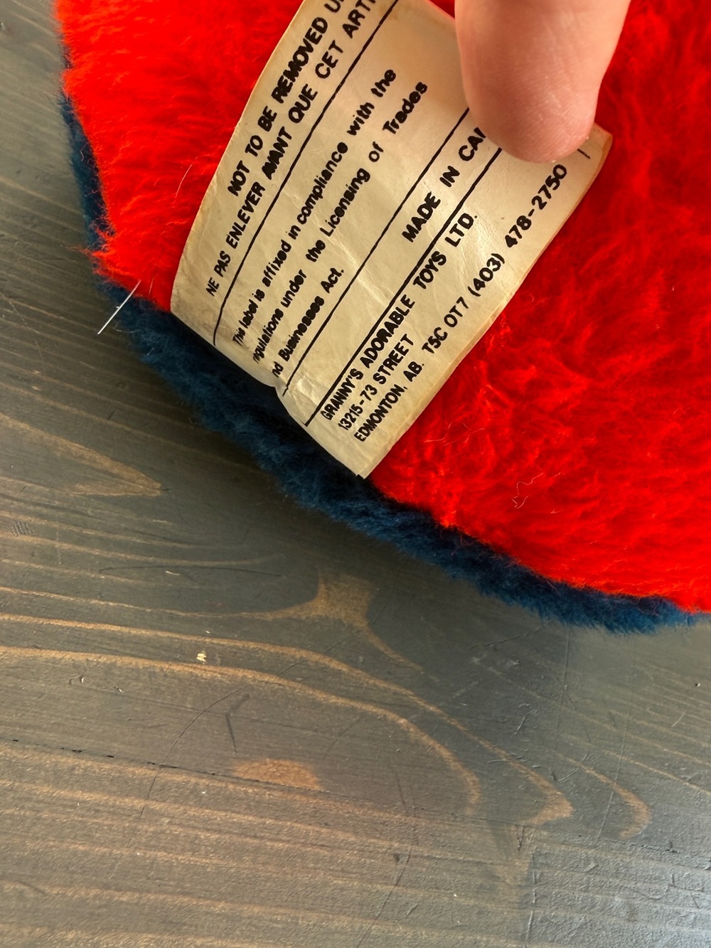 Vintage hard stuffed RCMP dog - Picture 6 of 16